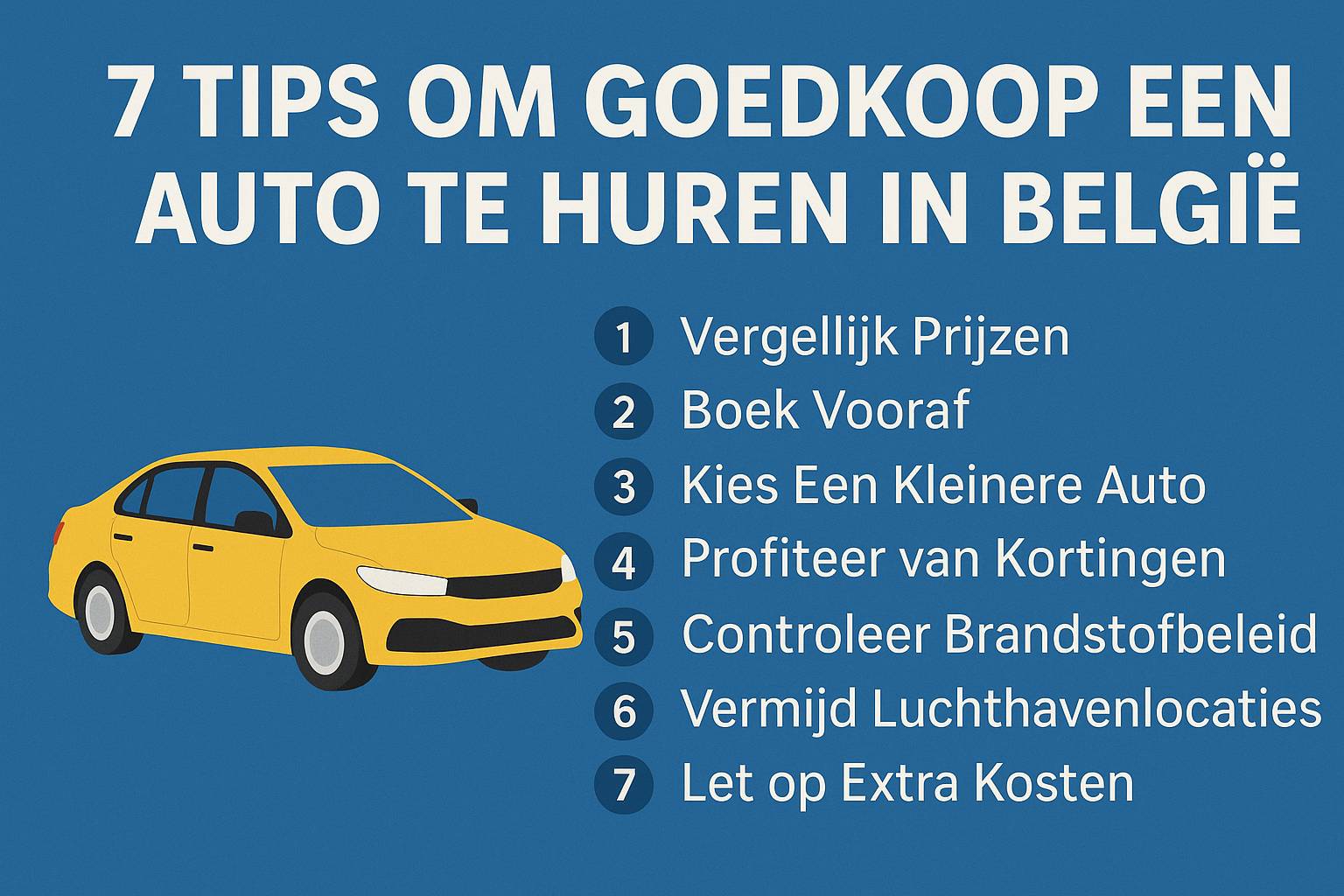 7 conseils pour louer une voiture pas chère en Belgique